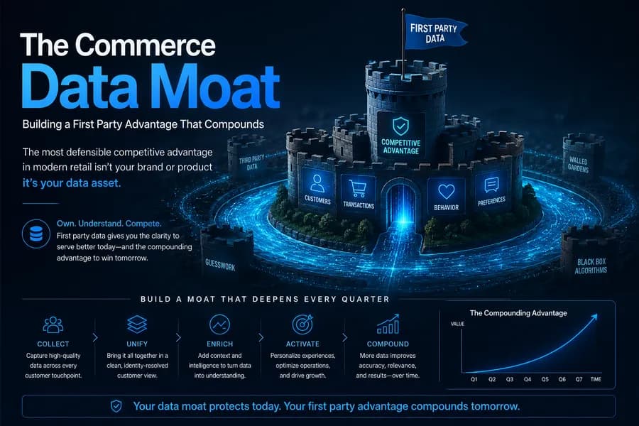 The Commerce Data Moat: Building a First-Party Advantage That Compounds